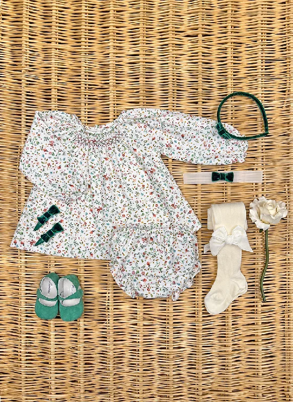 Smock Two Piece Flower Set