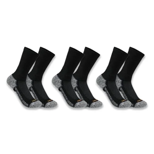 Carhartt SC4223M Men's Force Performance Work Socks 3 Pair Pack