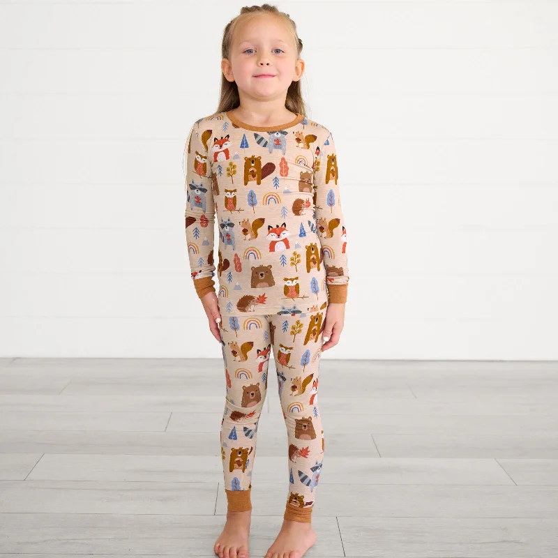 Woodland Friends Two-Piece Pajama Set