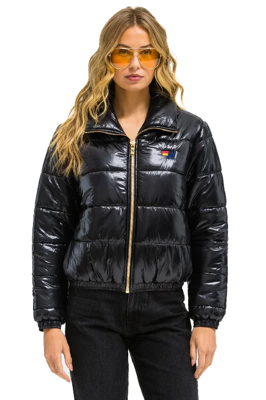 BOLT LUXE APRES PUFFER JACKET - GLOSSY BLACK