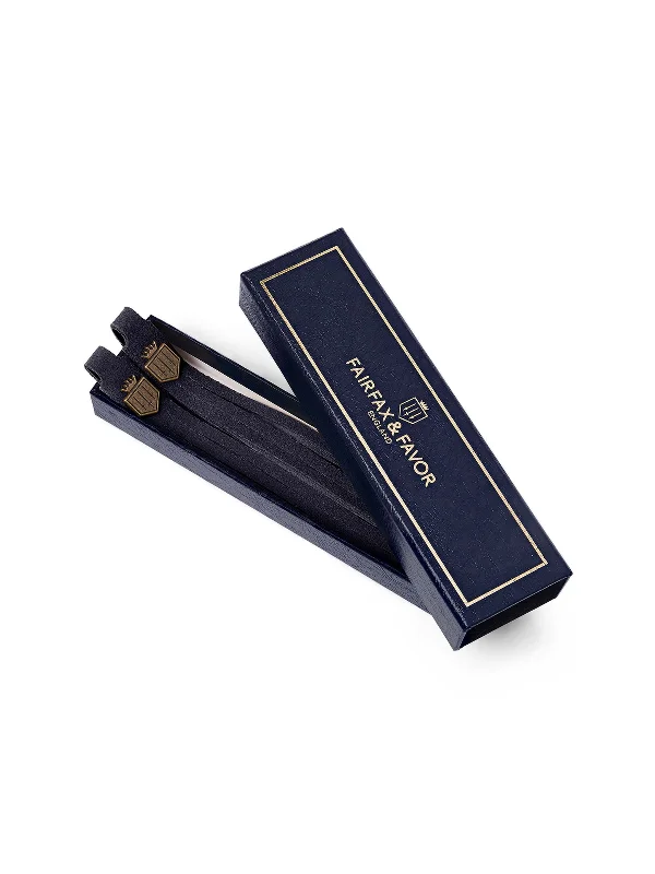 Suede Boot Tassels - Navy Blue