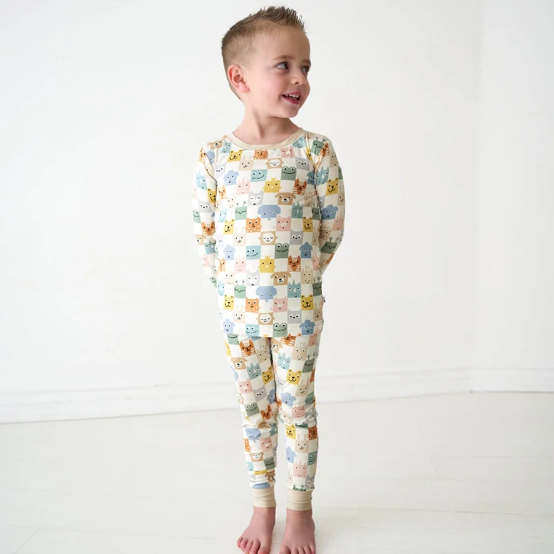 Check Mates Two-Piece Pajama Set