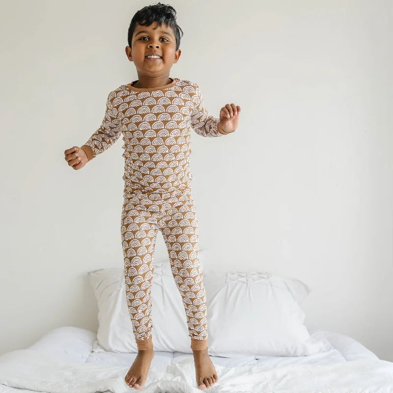 Rust Rainbows Two-Piece Pajama Set