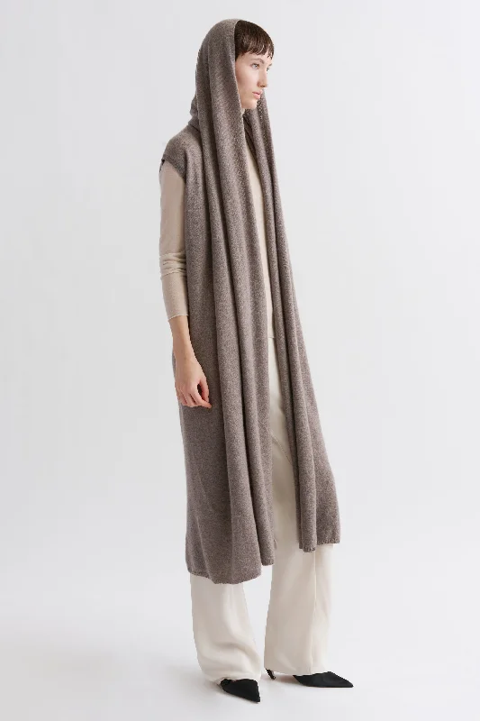 HOODED DRAPE DUSTER