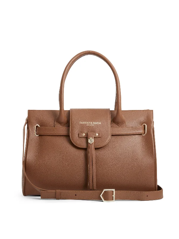 Windsor Handbag - Tan Pebbled Leather