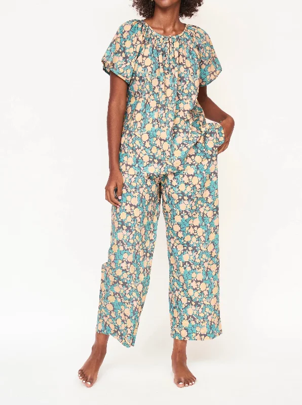 Mirth Pant Set Onyx Bloom