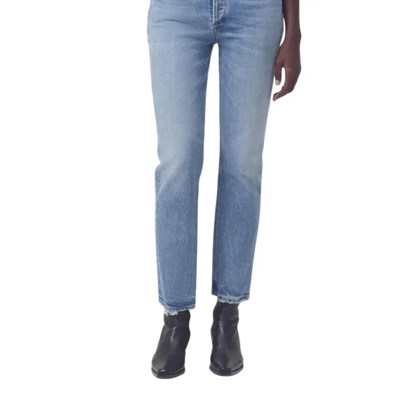 Riley Crop Jeans In Cove