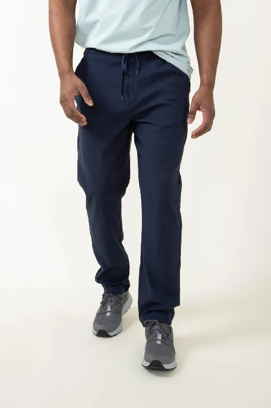 Copper & Oak Elastic File Tech Jogger Pants for Men in Blue | K4S4164-DKSAPPHIRE