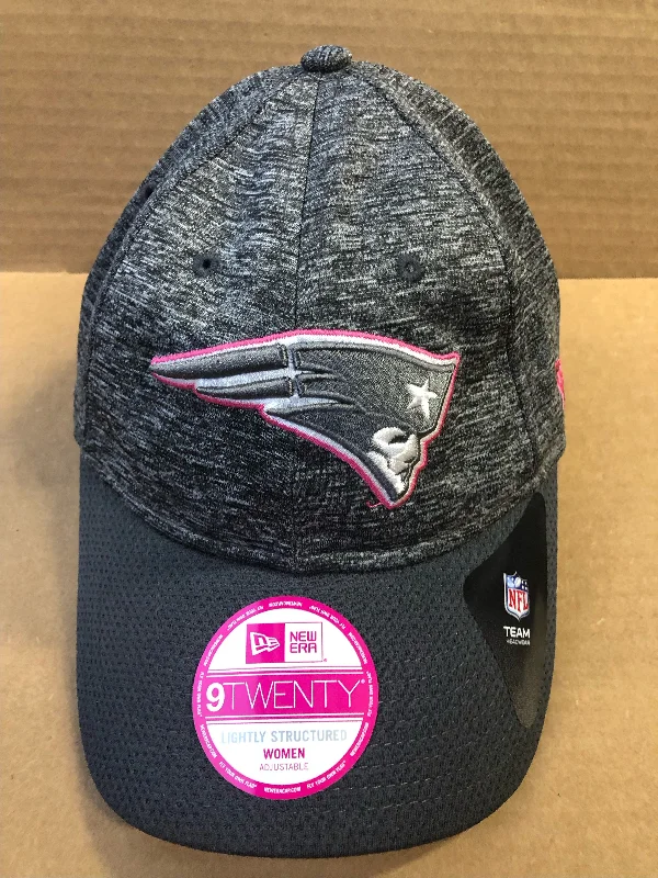 New England Patriots Women's New Era Breast Cancer Awareness Adjustable Hat