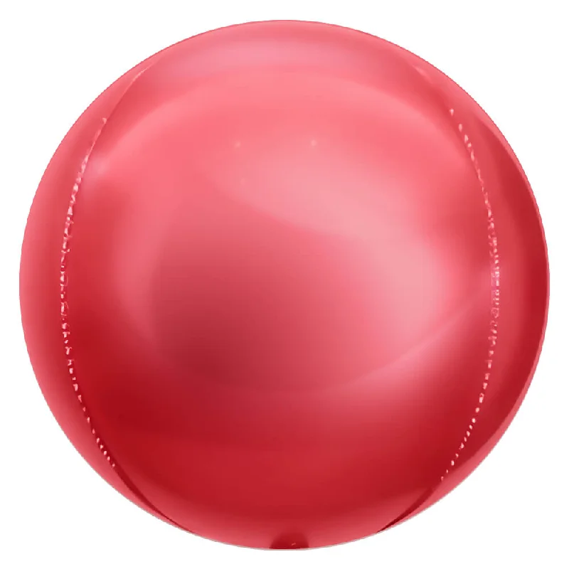 3D SPHERE - METALLIC CHERRY RED