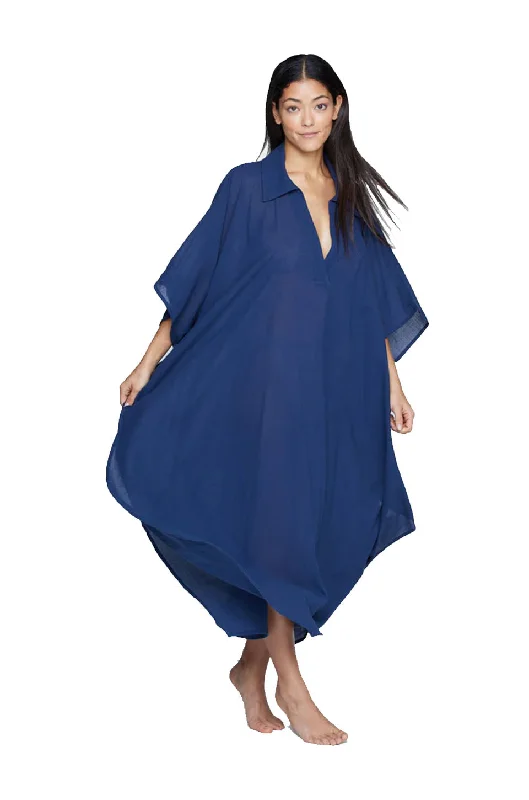 Mikoh June V-Neck Caftan In Aquarium