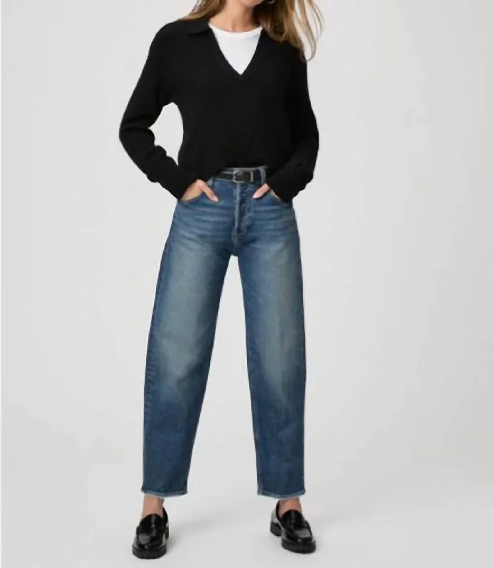 Alexis Barrel Leg Jean In Lovejoy Distressed