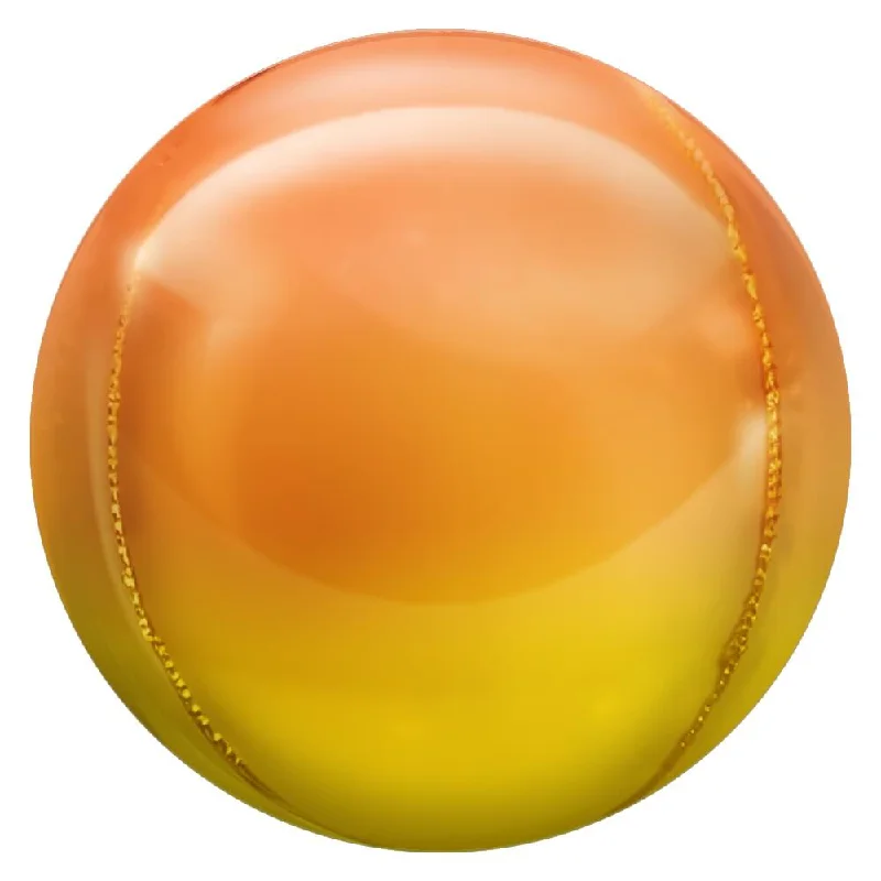 3D SPHERE - METALLIC OMBRE YELLOW & ORANGE