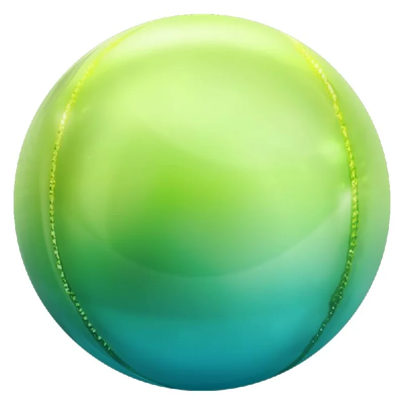 3D SPHERE - METALLIC OMBRE LIGHT BLUE & GREEN