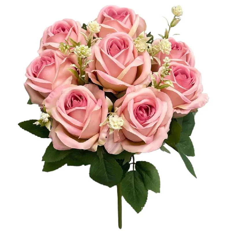 17 inch GYPSO ROSE BUSH - ROSE & PINK