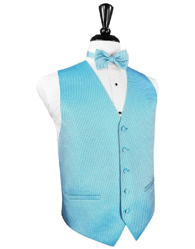 Turquoise Venetian Tuxedo Vest