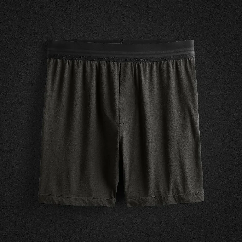 Luxe Lotus Relaxed Fit Boxer Short - Carbon