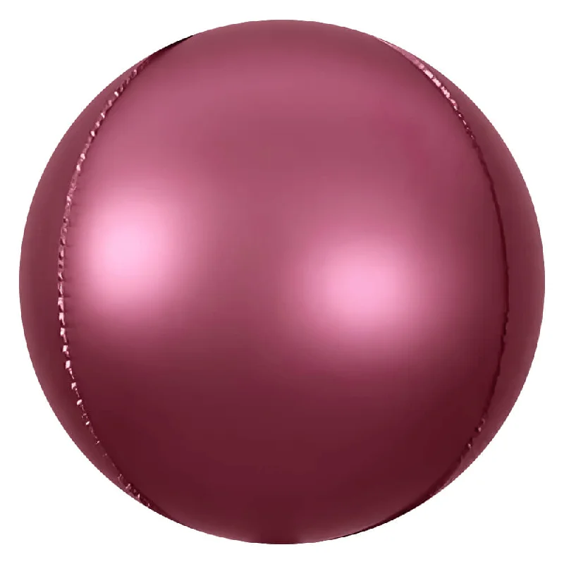 3D SPHERE - SATIN BURGUNDY