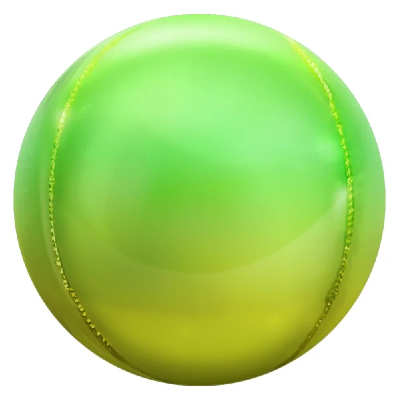 3D SPHERE - METALLIC OMBRE YELLOW & GREEN