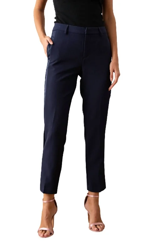 Classic Cigarette/smoking Pants In Navy Blue