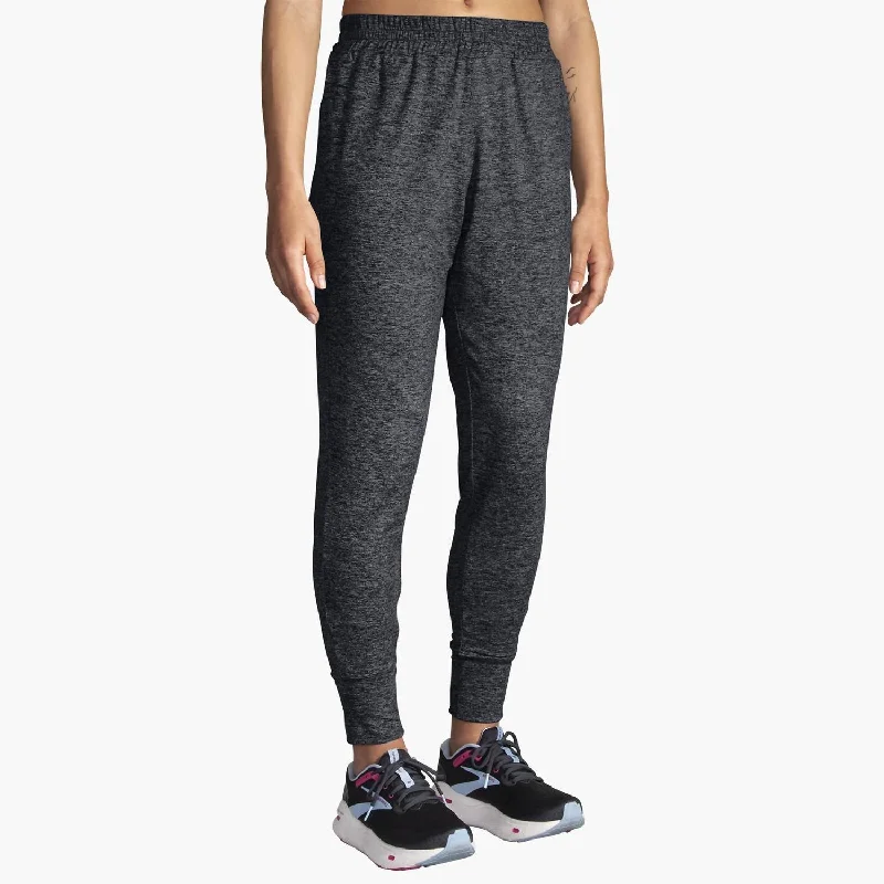 Luxe Jogger In Heather Black