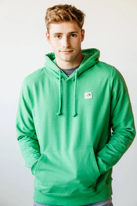 The North Face Heritage Patch Hoodie for Men in Green | NF0A7UNU-PO8