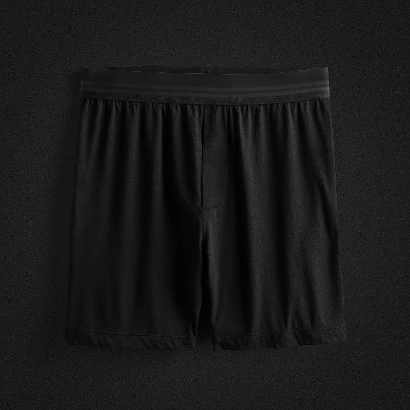 Luxe Lotus Relaxed Fit Boxer Short - Black