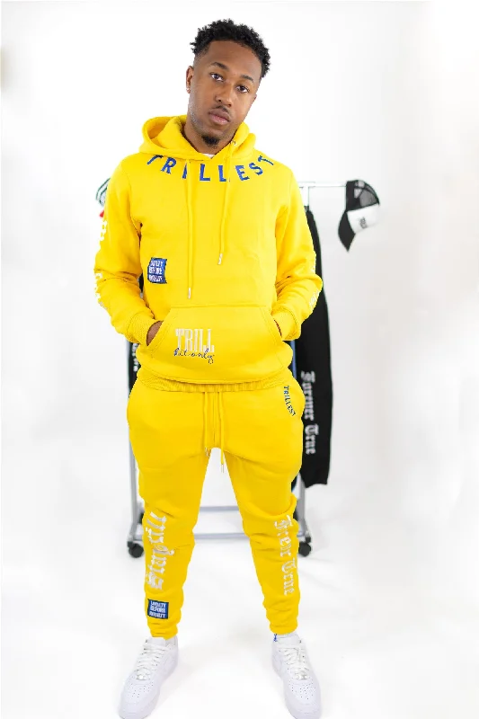 Trillest Yellow Multi Logo Hoodie