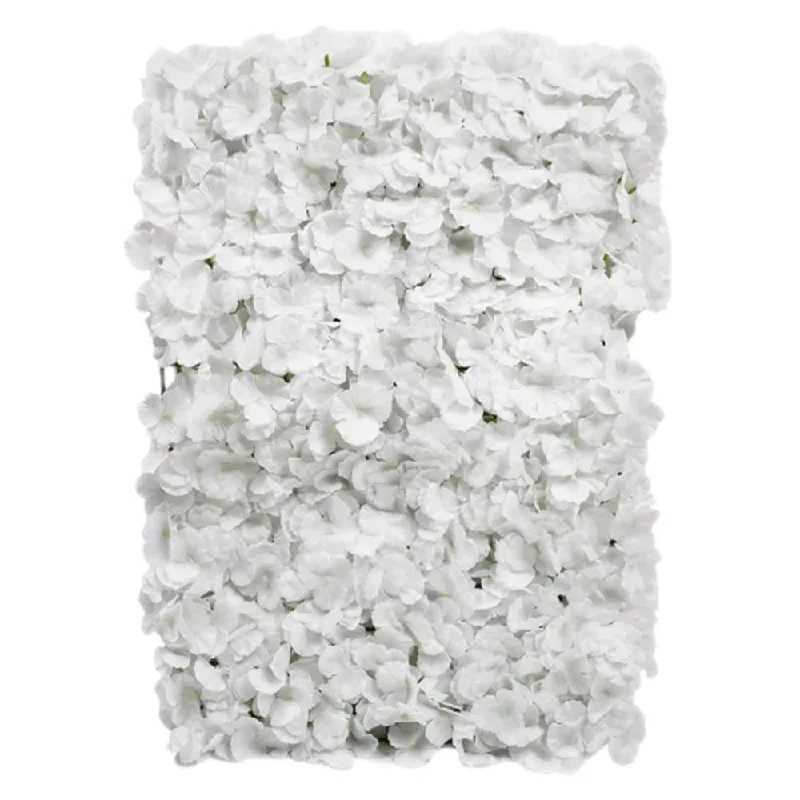 23 inch HYDRANGEA FLOWER PANEL - WHITE