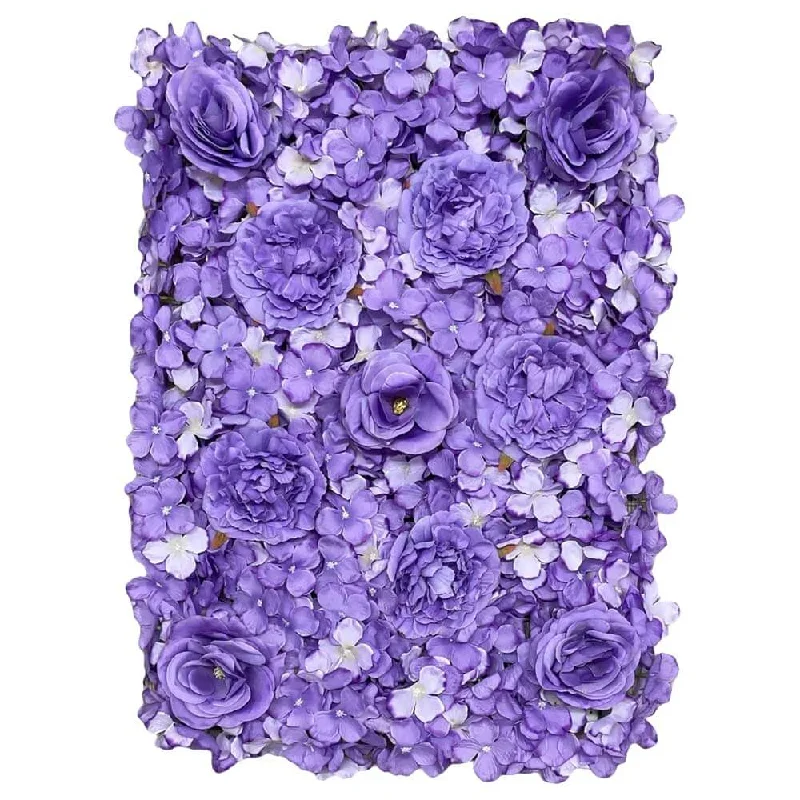 24 inch HYDRANGEA FLOWER PANEL - LAVENDER