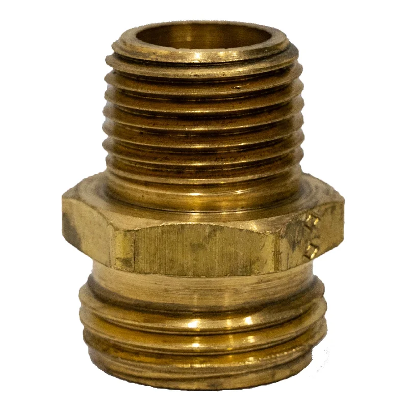 3/4" Male hose X 1/2" MIP Brass Fitting