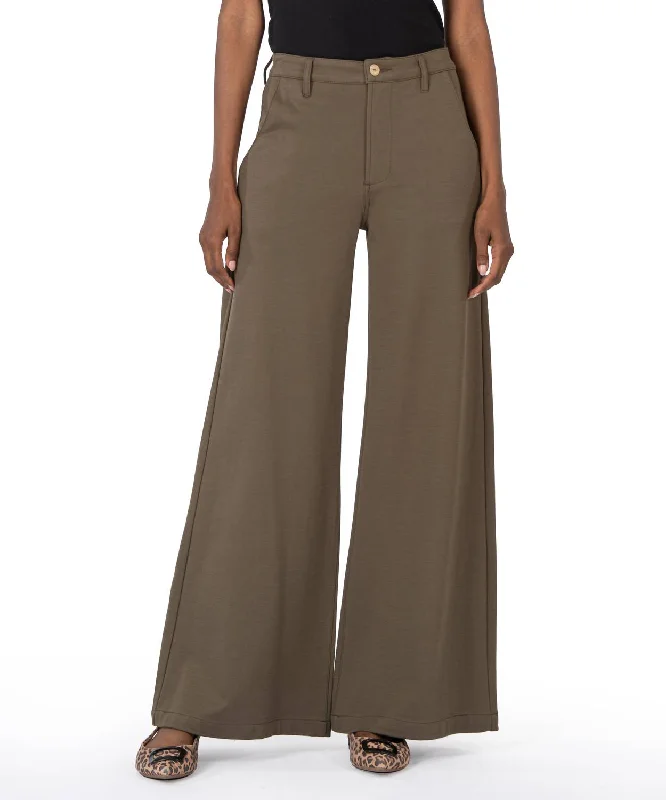 Meg Wide Leg Pants In Olive