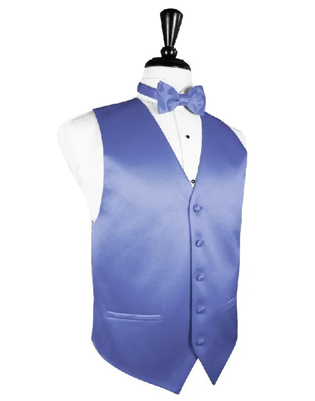 Cornflower Luxury Satin Tuxedo Vest