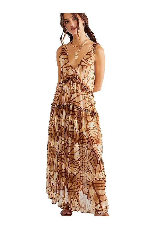 Free People Julianna Maxi In Sand Combo