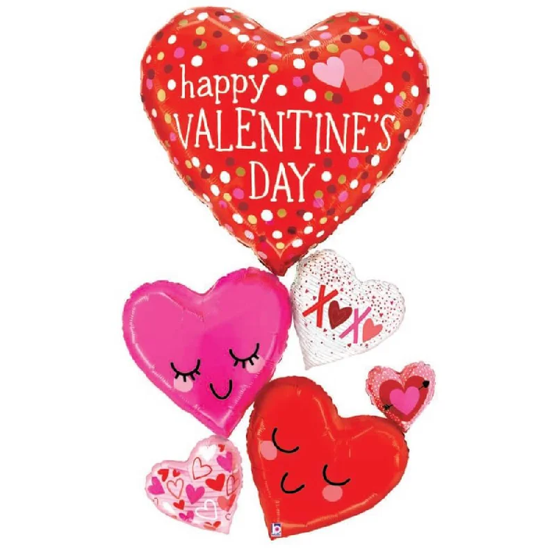 58 inch SPECIAL DELIVERY VALENTINE HAPPY HEARTS