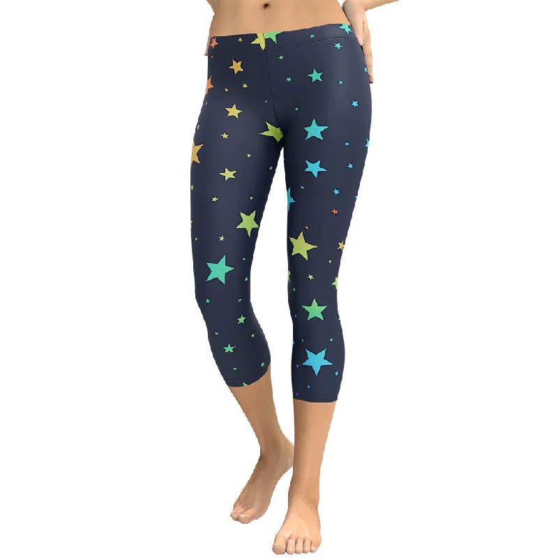 Rainbow Stars Capris