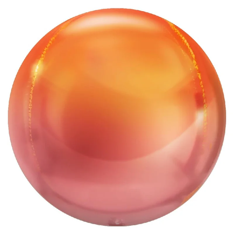 3D SPHERE - METALLIC OMBRE ROSE GOLD & ORANGE