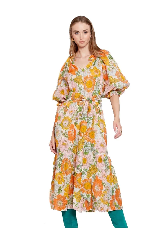 Gilner Farrar Waverly Dress In Retro Floral