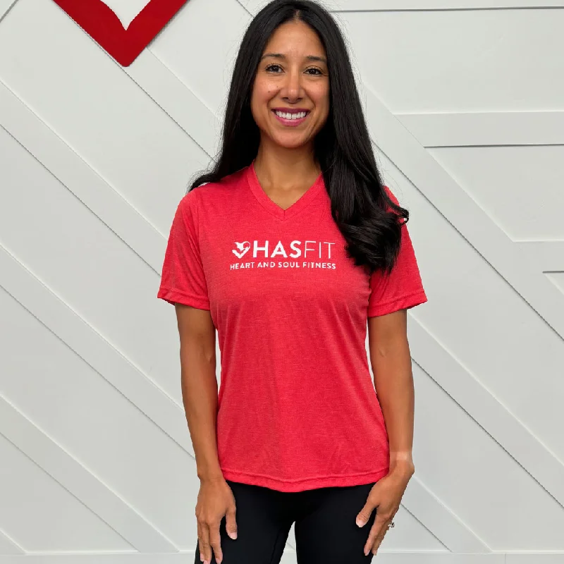 HASfit Breathe Performance - Dri-Fit Ladies' Heather Moisture-Wicking T-Shirt