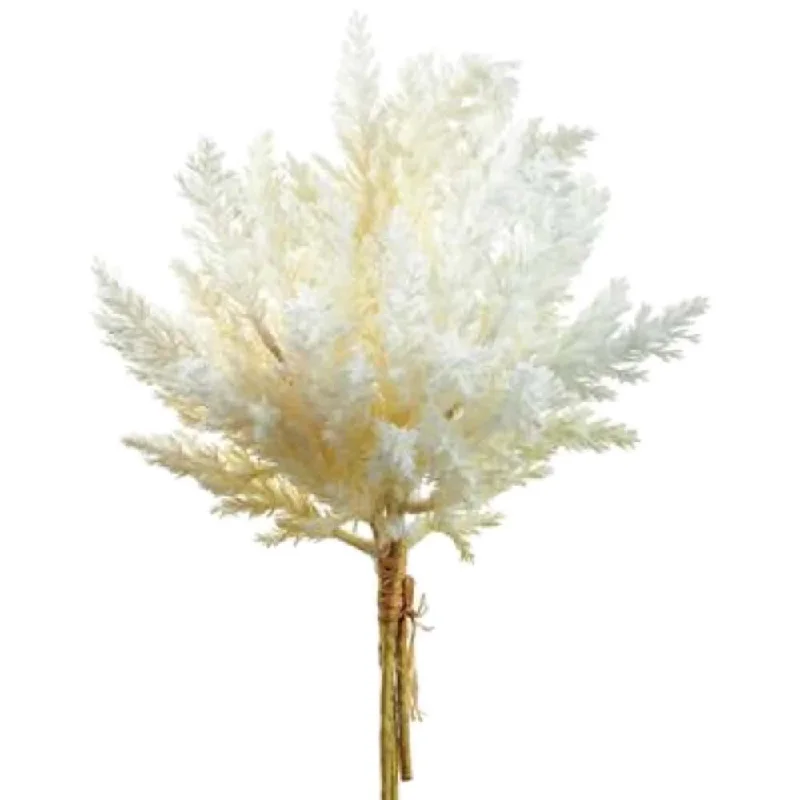 14 inch PAMPAS GRASS SPRAY - IVORY