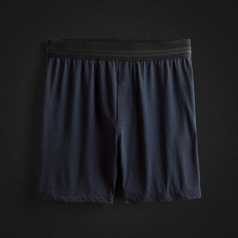 Luxe Lotus Relaxed Fit Boxer Short - French Navy