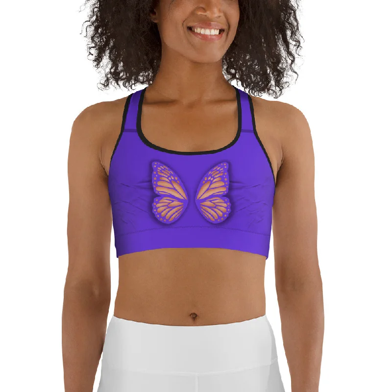 Butterfly Cut Out Sports Bra