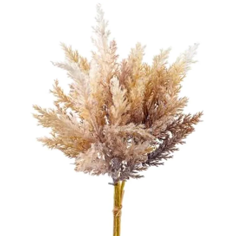 14 inch PAMPAS GRASS SPRAY - BEIGE