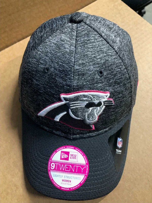 Carolina Panthers Women's New Era 9/Twenty Breast Cancer Awareness Adjustable Hat