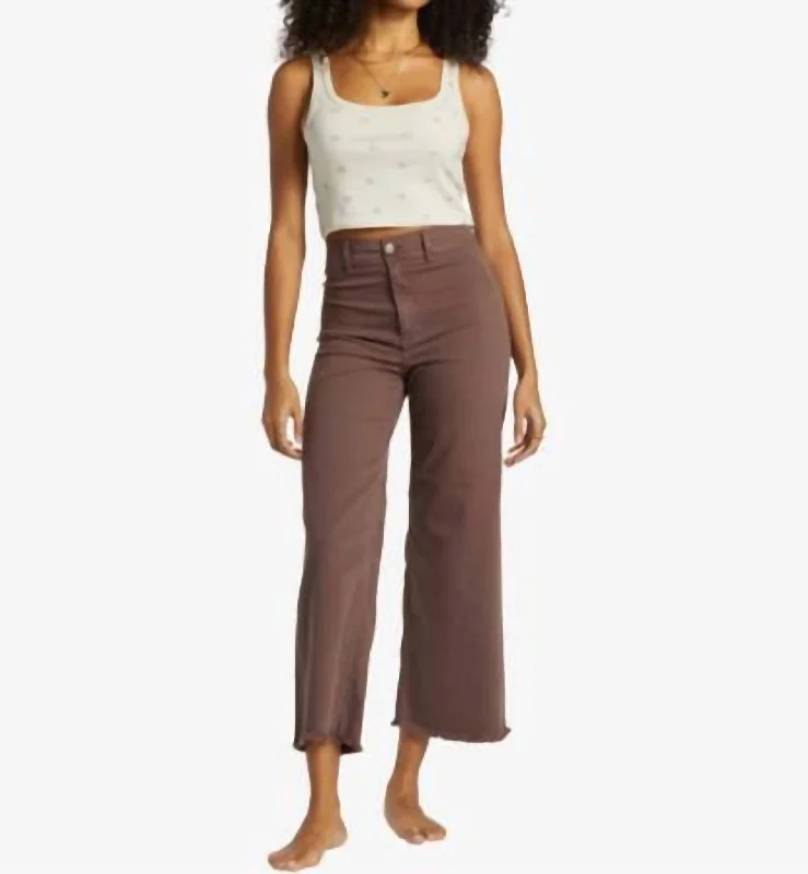 Free Fall Wide Legs Pant In Kona