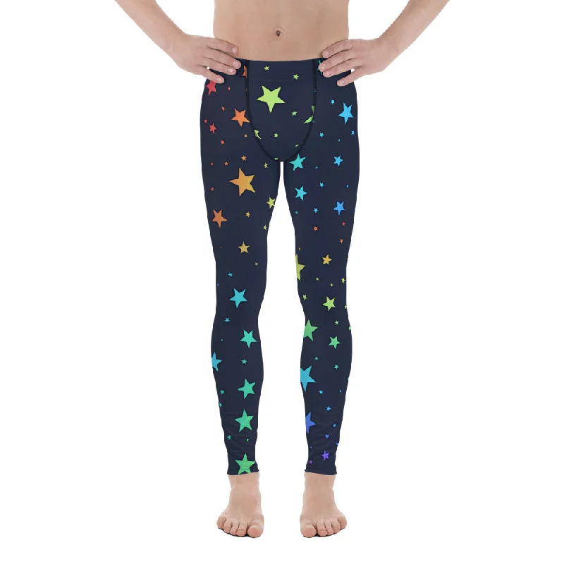 Rainbow Stars Men's Leggings