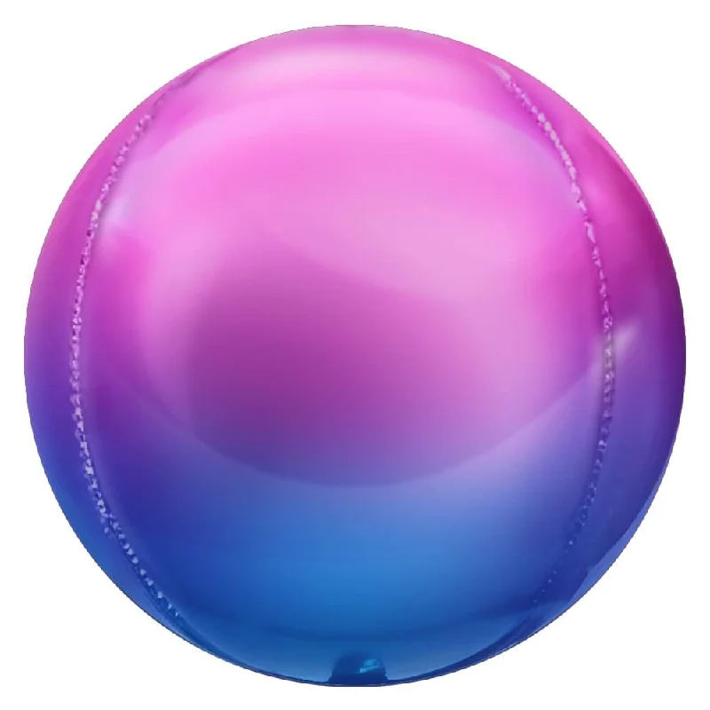 3D SPHERE - METALLIC OMBRE BLUE & MAGENTA