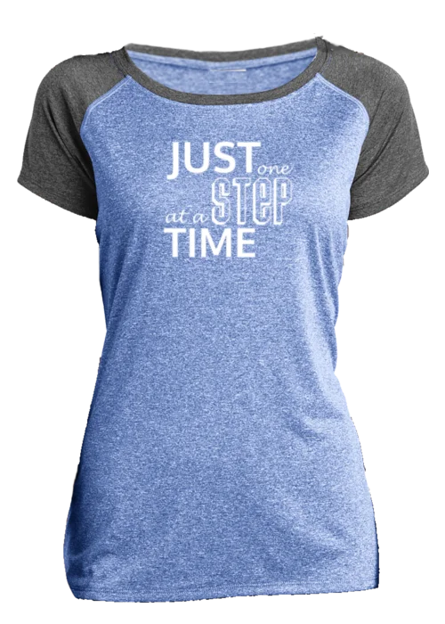 Women's Reflective Short Sleeve Shirt - Just One Step at a Time