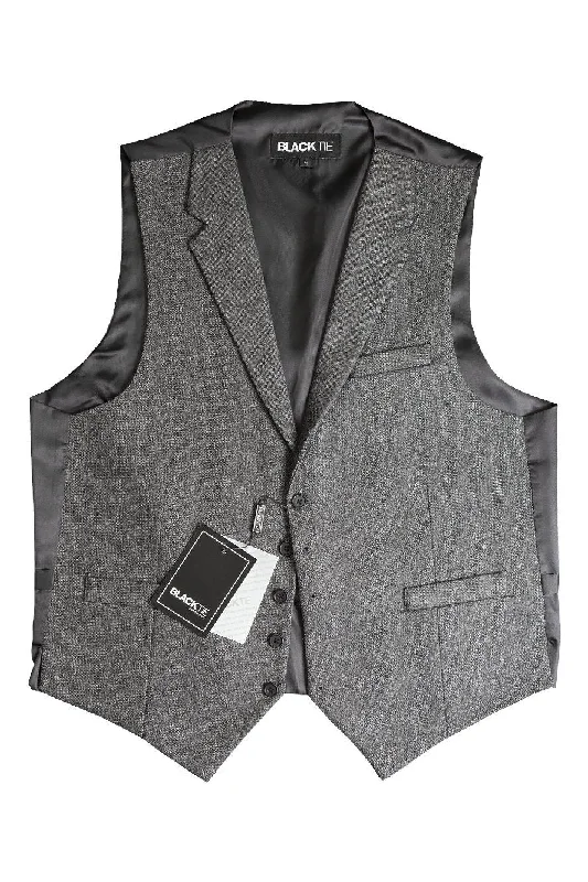 Charcoal "Camdyn" Tweed Vest