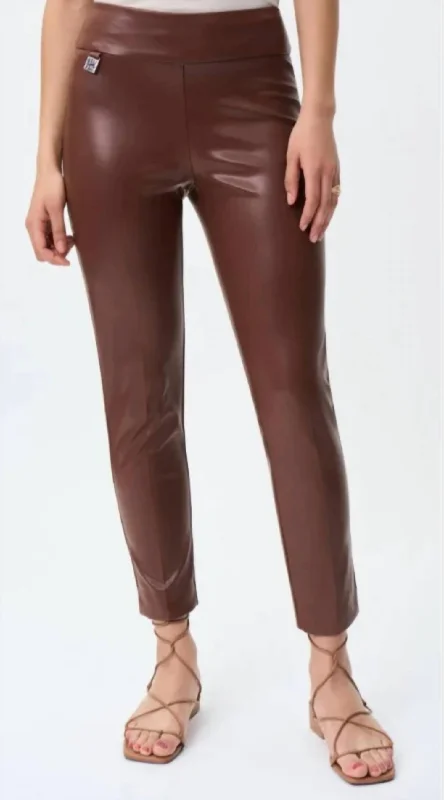 Espresso Leather Pants